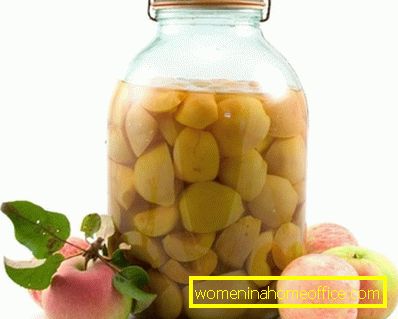 Kompot iz narezanih jabolk za zimo: recepti