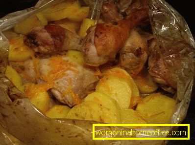 Piščanca v pečici v vrečki za peko s krompirjem