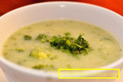 Brokula dietna juha: recept