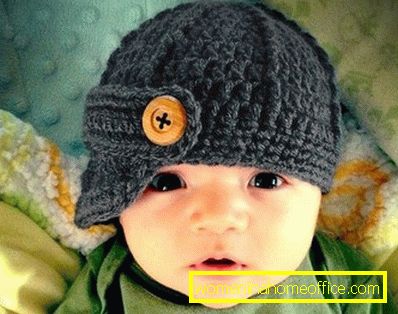 Kvačkani pleteni klobuki za novorojenčke